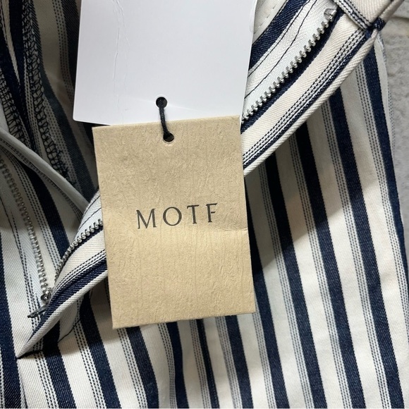 NWT MOTF Striped Cropped Cargo Pants - Picture 7 of 9